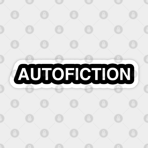 SUEDE AUTOFICTION Sticker by 2Divided